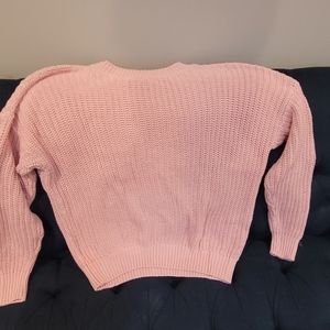 Love pink forenza rose sweater XS